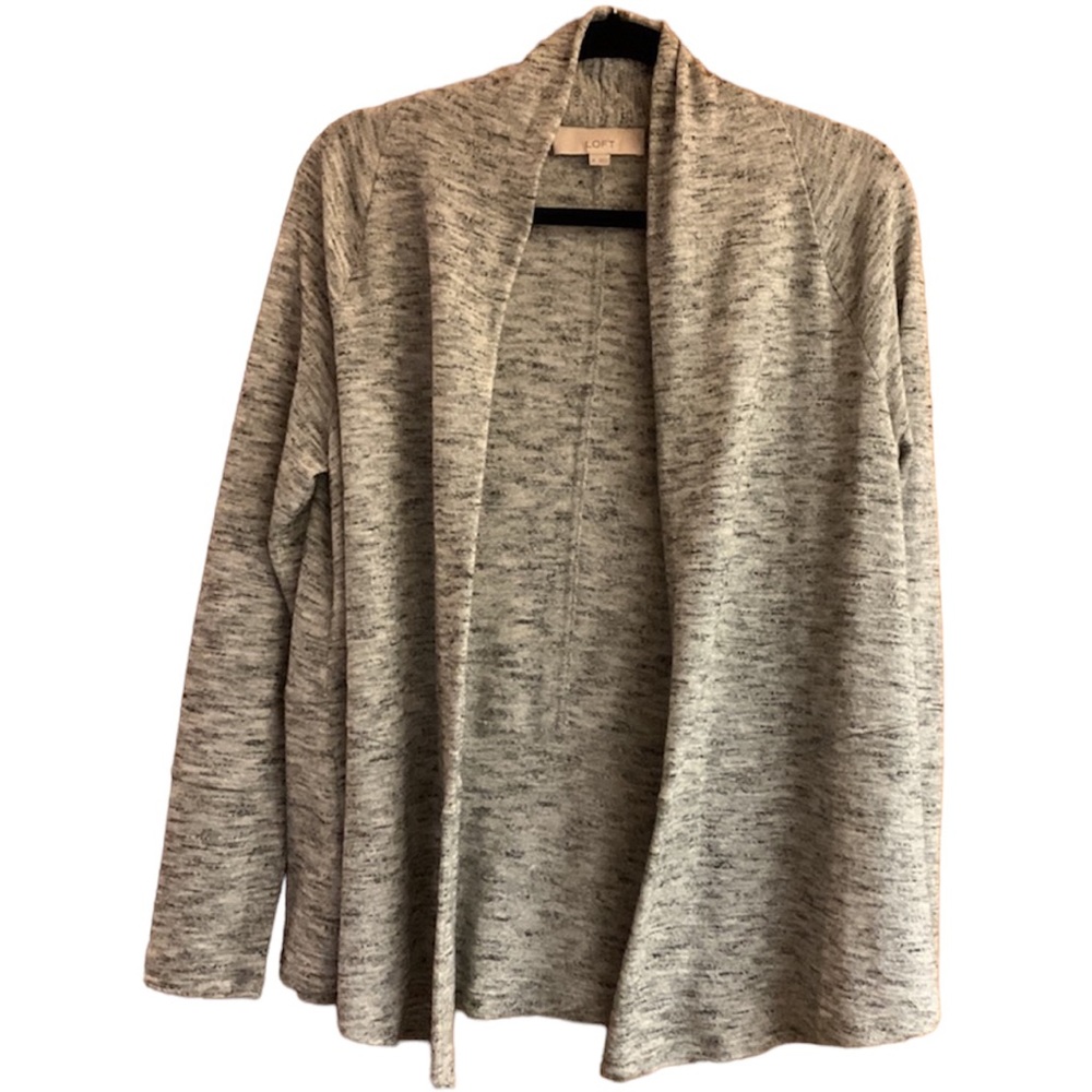 Anne Taylor’s LOFT Gray Heathered Cardigan